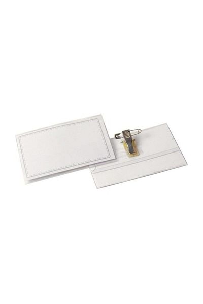 KRAF Hard Name Badge 50 Pieces