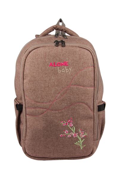 Mother Baby Care Bag 9301 Brown Waterproof Fabric Baby Care Backpack