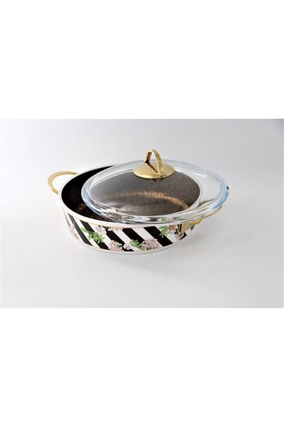 Ezem 8818 Bougainvillea Enameled 26 Cm Yayvan Pot