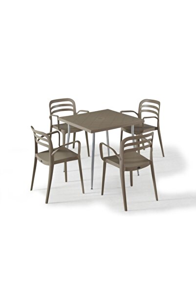 Novussi 4 Sandalyeli Bahçe Oturma Seti