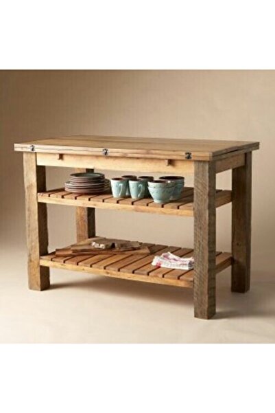 Genel Markalar Ahşap Dresuar Servis Sehpası