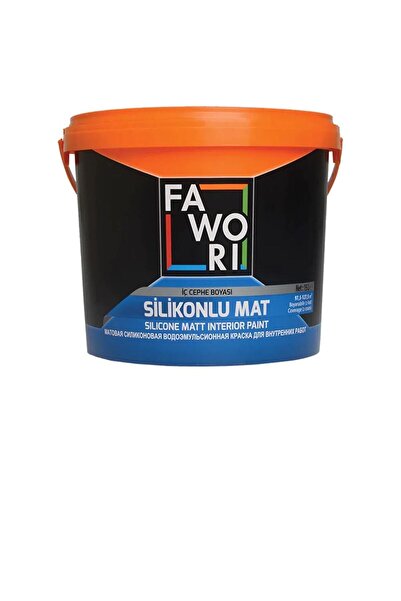 Fawori Silikonlu Mat Iç Cephe Duvar Boyası 2.5 Lt - Açık Mavi
