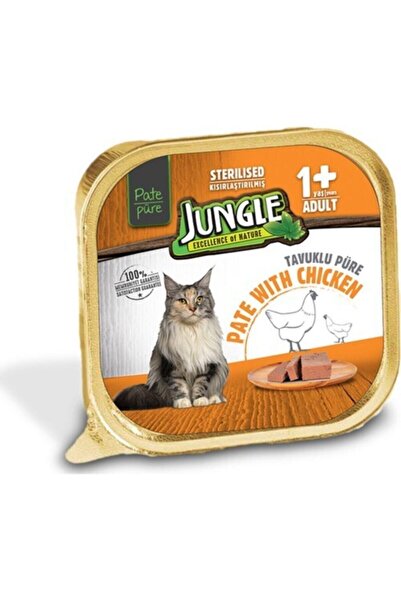 Jungle Kısır Kedi Tavuklu Püre 100 gr