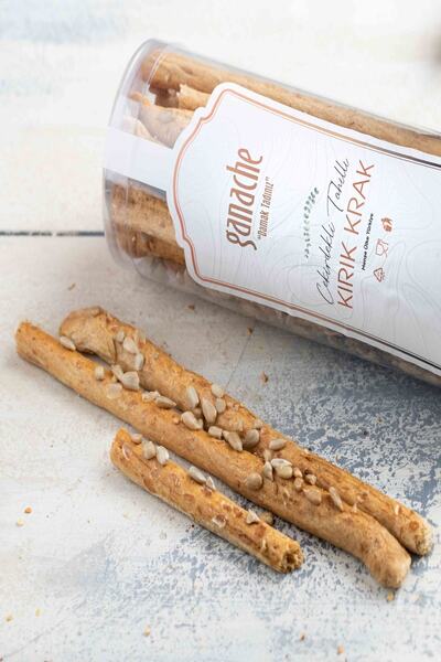 Ganache Patisserie Çekirdekli Tahıllı Krik Krak Sağlıklı Özel Hafif Çubuk