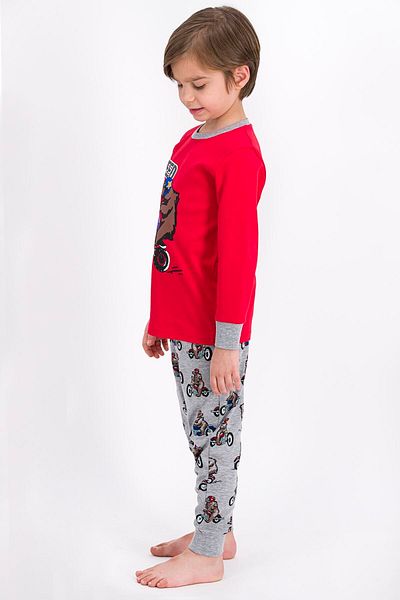 ROLY POLY Rolypoly Motorcycle Speed Light Red Boy Pajama Set