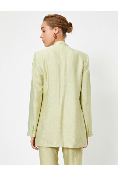 Koton Kényelmes szabású, természetes textúrájú női blézer