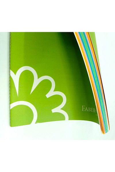 Faber Castell A5 Colored Page Notebook 40 Yp Unlined and Versatile Pencil 0.7