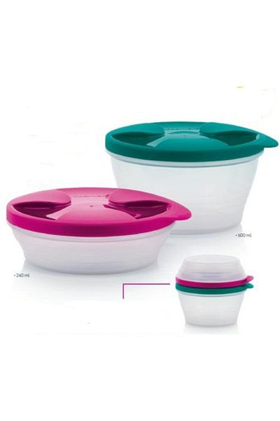 Tupperware Interlocking Containers 2 Pieces