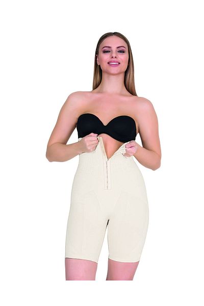 Form Time 2215 Women's Agraphed High Waist White Long Corset