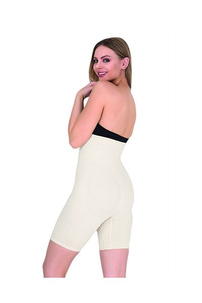 Form Time 2215 Women's Agraphed High Waist White Long Corset