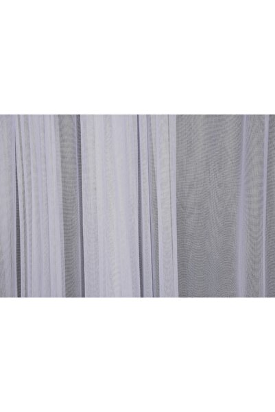 AKÇA TEKSTİL Selvi Model Off-White Color Single Wing Erected Pleated Background Curtain 300*260 cm (Package Product)