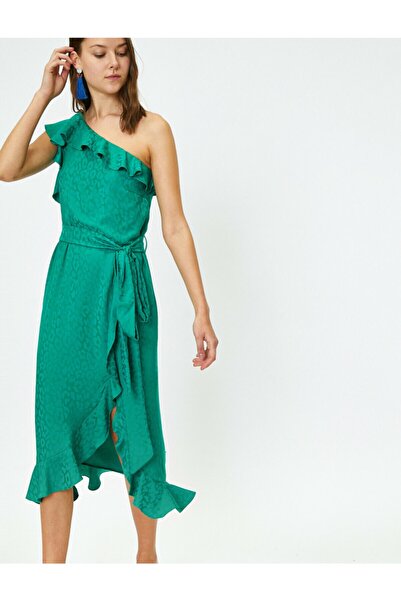 Koton Γυναικείο Πράσινο Φόρεμα 9YAK84135ZW