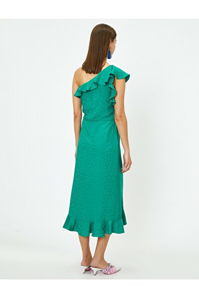 Koton Γυναικείο Πράσινο Φόρεμα 9YAK84135ZW