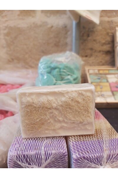ASKA صابون حليب الحمار المصنوع يدويًا من ألياف اليقطين الطبيعية