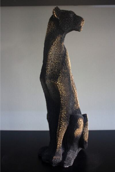 DE HOME Dekoratif Jaguar Biblo 77 cm