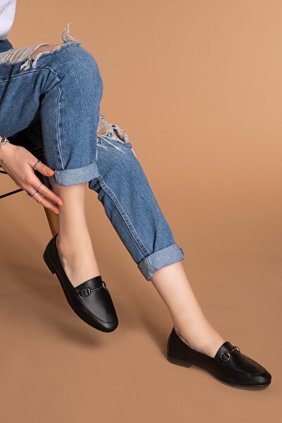 Gondol Kadın Siyah Babet