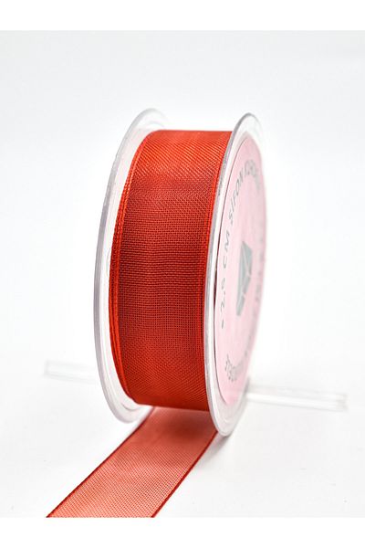 E Elmas Red Chiffon Ribbon (2.5cm-20m)