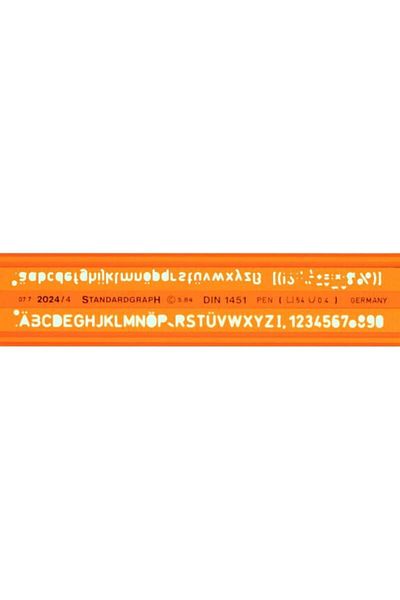Standardgraph Şablon H-profile Writing Template 4 Ruler