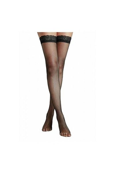 Dore Lacy Silicone Mesh Knee Socks