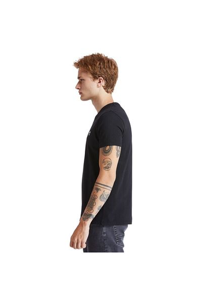 Timberland Μαύρο ανδρικό μπλουζάκι SS DUNSTAN RIVER JERSEY V101096718