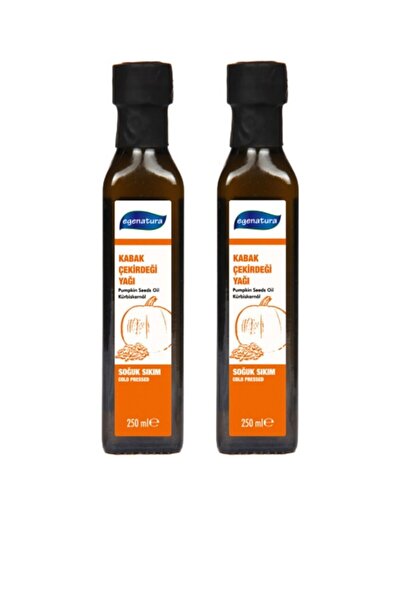 egenatura زيت بذور اليقطين 2x250 مل - زجاجة مع ضغط بارد وزجاج