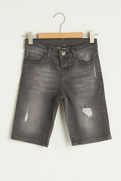 LC Waikiki Set pantaloni scurți și bermude Rodeo Grd gri pentru băieți