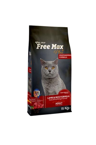 Freemax 15 Kg Free Max Yetişkin Kedi Maması ( Kuzu Etli Pirinçli ) Kuru Mama