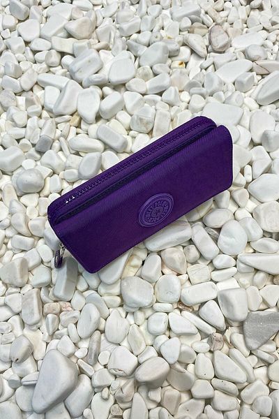 MEET POLO Women's Purple Fabric Wallet