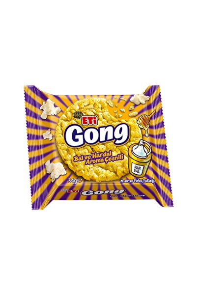 Eti Gong Bal Ve Hardal Aroma Çeşnili 34 G*18