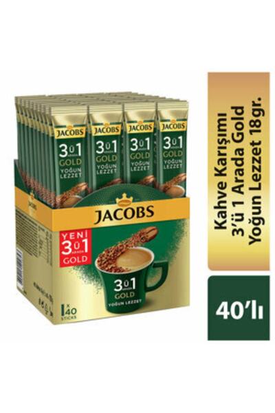 Jacobs 3 In 1 Gold Yoğun Lezzet (40 Adet)