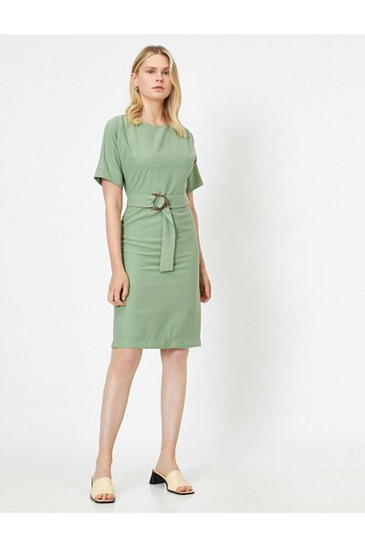 Koton Grünes Damenkleid 0KAK88905PW