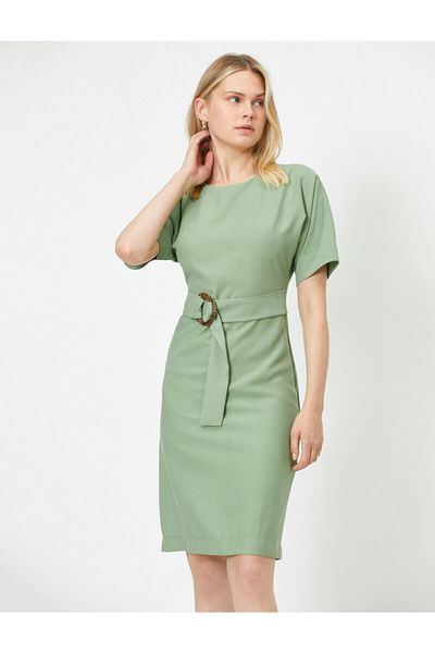 Koton Grünes Damenkleid 0KAK88905PW