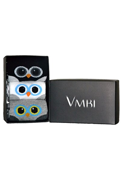 VMBI مجموعة من 3 جوارب بنقشة البومة