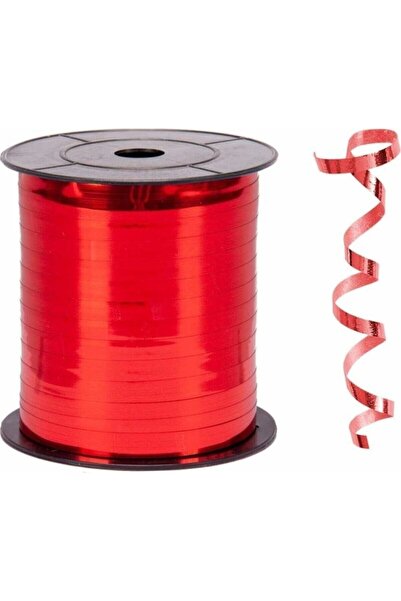 Genel Markalar 1 Adet Rabant 8 Mm X 200 Mt San Metalik Altın Rafya Rafya Şerit (metalik Kırmızı)