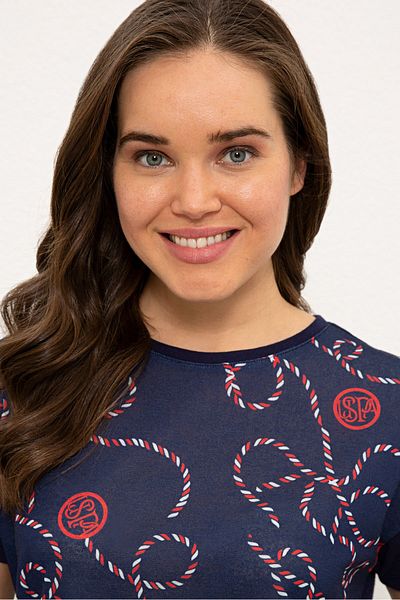 U.S. Polo Assn. Tricou de damă bleumarin