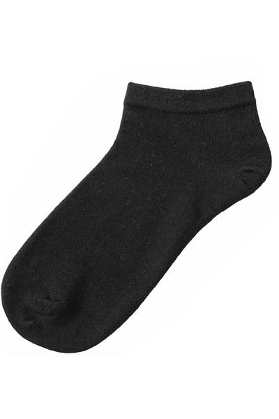 socksbox Unisex Βαμβακερά Μαύρα Μποτάκια Κάλτσες 9 Συσκευασία