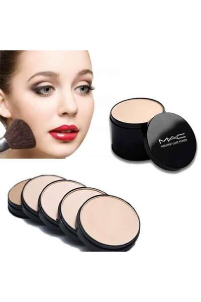 Genel Markalar Makyaj Set Highlighter + Aydınlatıcı + Pudra + Bronzer + Krem Pudra + Sünger+ Fırça 5in1