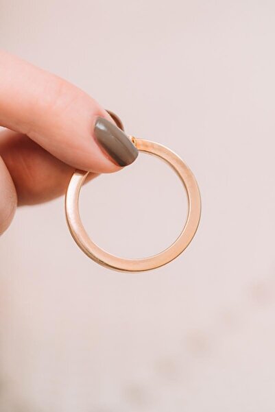 Talas Kuyumculuk 14 Ayar Altın Kalın Halka Küpe 2,5 Cm