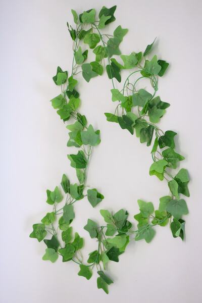 Yapay Çiçek Deposu Yapay Gerçek Dokulu Zincir Sarmaşık 105 Yapraklı 230 Cm Yeşil