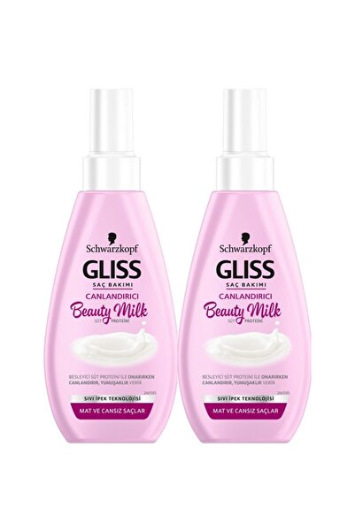 Gliss Canlandırıcı Saç Bakım Spreyi Beauty Milk 150ml 2 Adet