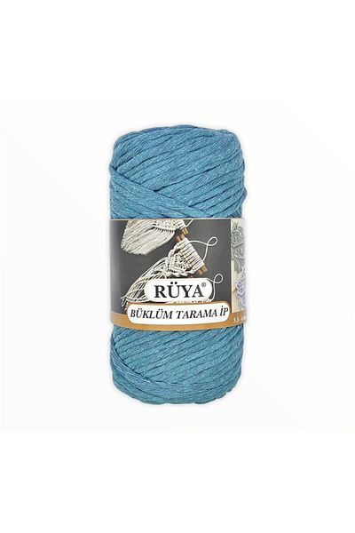 Rüya Büklü Tarama Macrame Σχοινί Ανοιχτό Βενζίνη 250 Gr 3,5-4mm