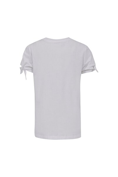 Ltb Λευκό μπλουζάκι με λεπτομέρεια με κορδόνια