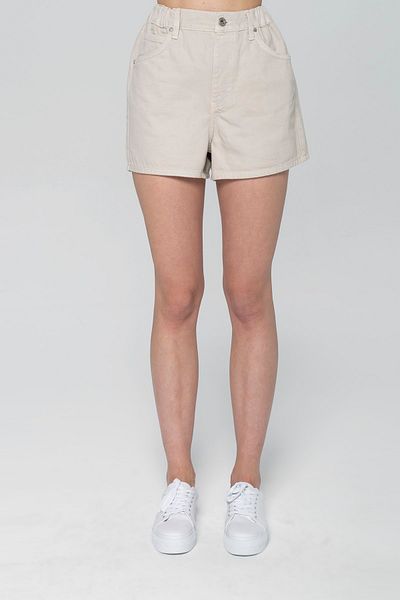 CROSS JEANS Women's Stone Color Elastic Waist Short Shorts