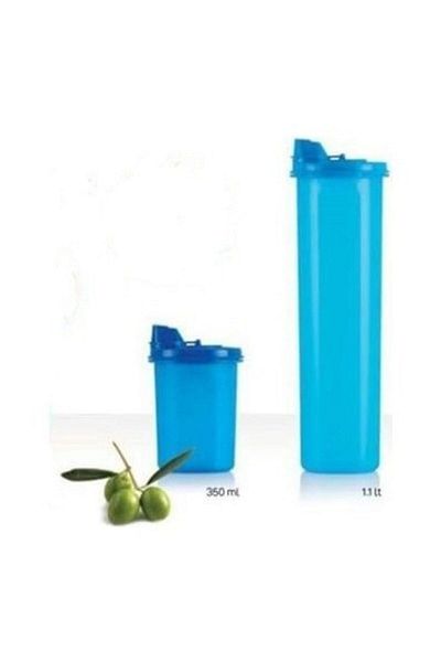 Tupperware Oval Olive Oil Set 2 pcs 1.1.lt and 440 ml