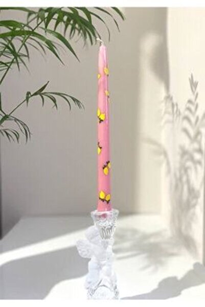 NYMPHİS Şamdan Mumu Limon Desenli Soya Wax