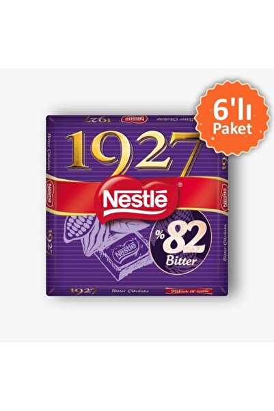 Nestle 1927 %80 Bitter Kare Çikolata 60 Gr 6'lı Paket