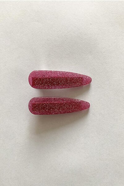 Suzetto Pembe Simli Klips Toka 2 Adet