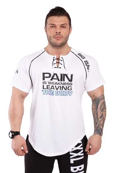 Big Sam Lace-up Athletic Training T-Shirt 3251