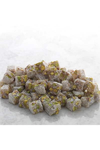 Akkent 1860 Hindistan Cevizli Çifte Kavrulmuş Extra Antep Fıstıklı Lokum 450 Gr.