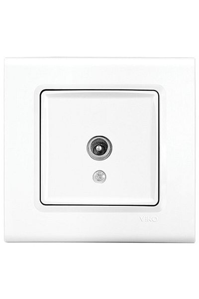 VİKO Linnera White TV Socket with Finished Frame (12 Pieces)
